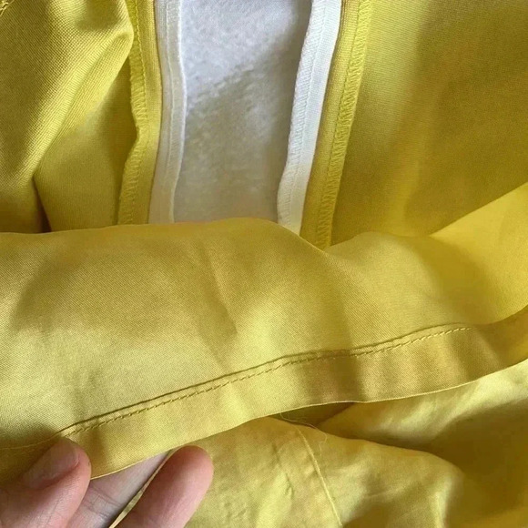 Trina Turk Retro Style Geometric Yellow White Shift Dress - Picture 5 of 9